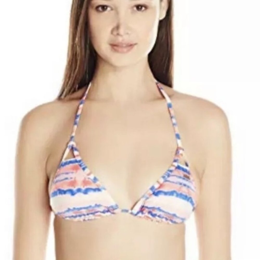 New Roxy Tiki Tri Bikini Top Size S